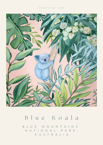 'Blue Koala' Fine Art Print