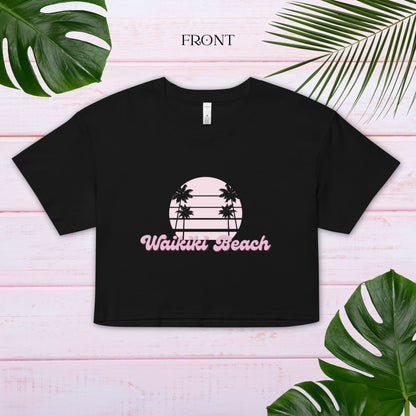 WAIKIKI BEACH ISLAND VIBES crop top