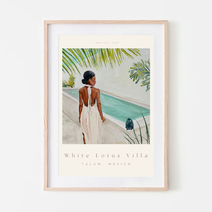 'White Lotus Villa' Fine Art Print