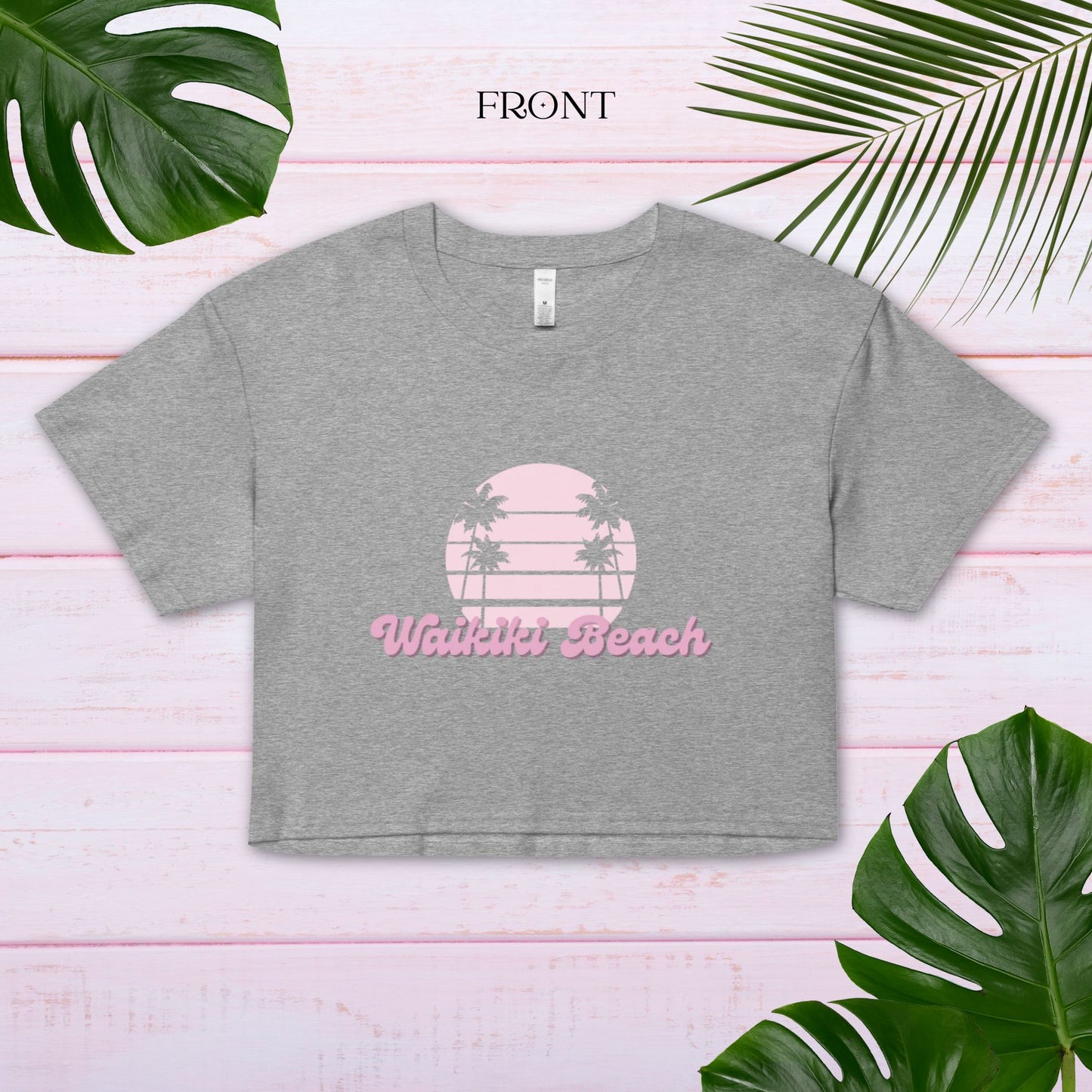 WAIKIKI BEACH ISLAND VIBES crop top