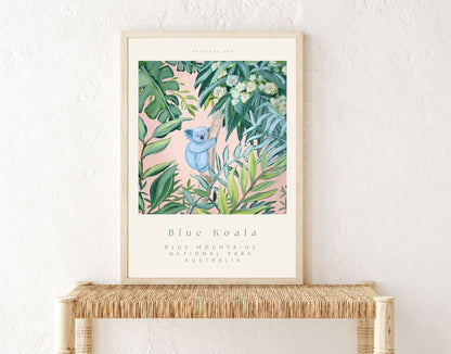 'Blue Koala' Fine Art Print