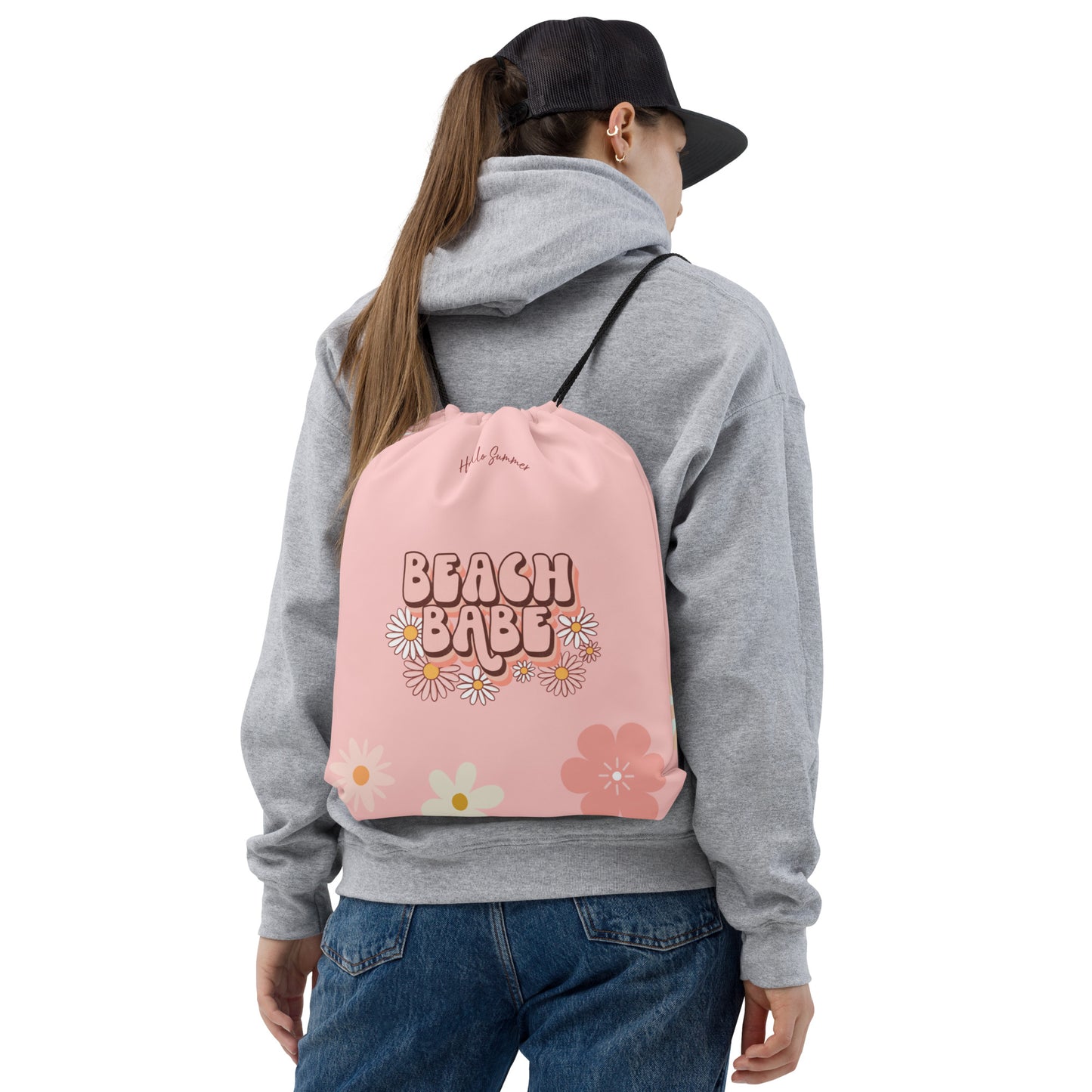 BEACH BABE Drawstring bag