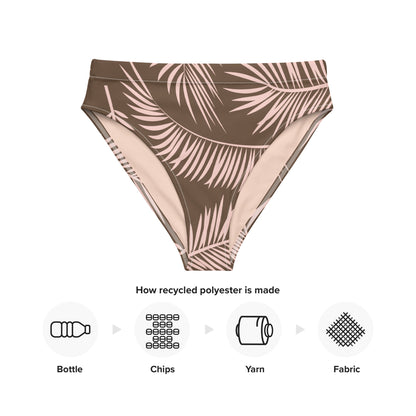 PALM GROVE recycled high-waisted bikini bottom