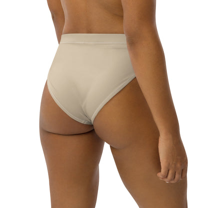 CHAMPAGNE recycled high-waisted bikini bottom