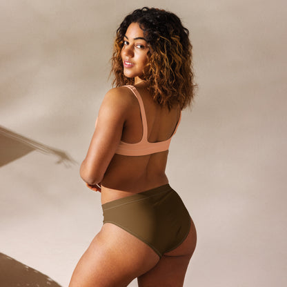 URBAN BRONZE recycled high-waisted bikini bottom