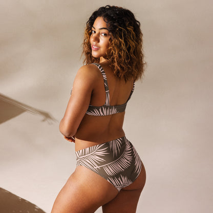 PALM GROVE recycled high-waisted bikini bottom