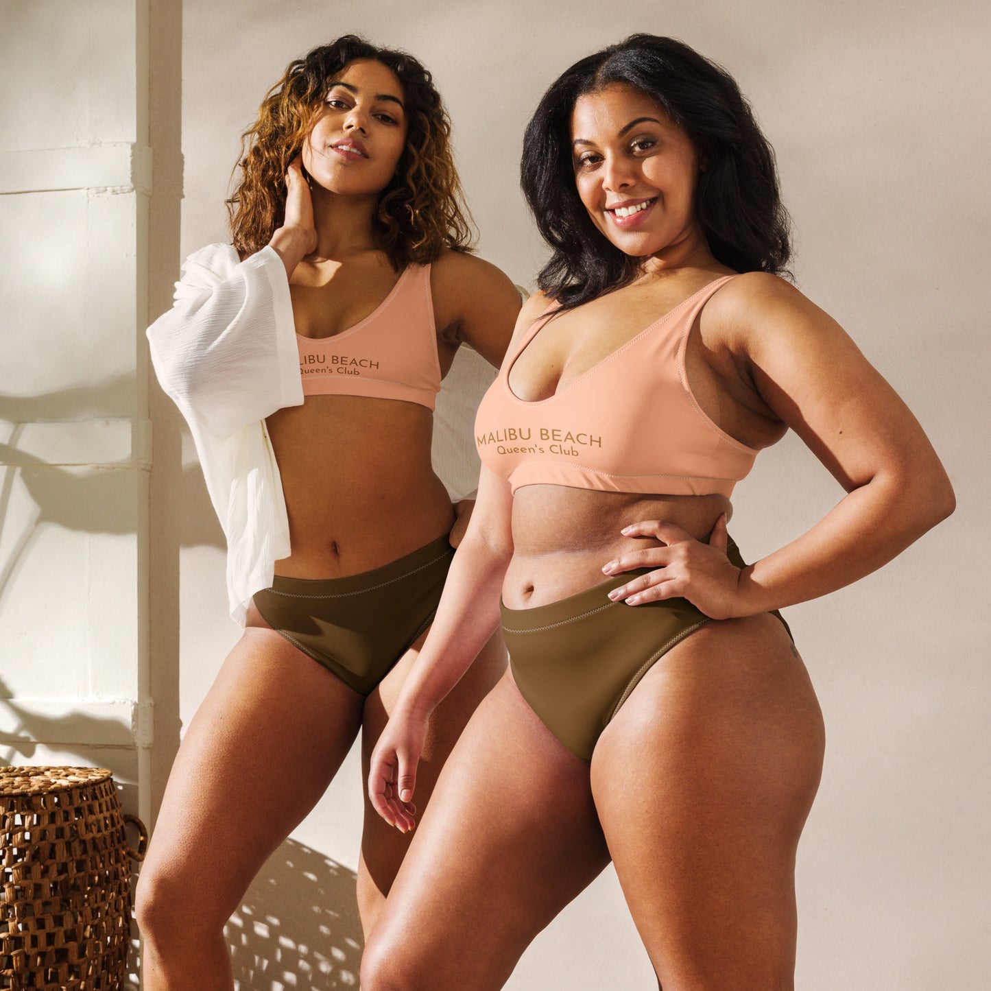 URBAN BRONZE recycled high-waisted bikini bottom