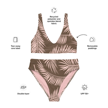 PALM GROVE recycled padded bikini top