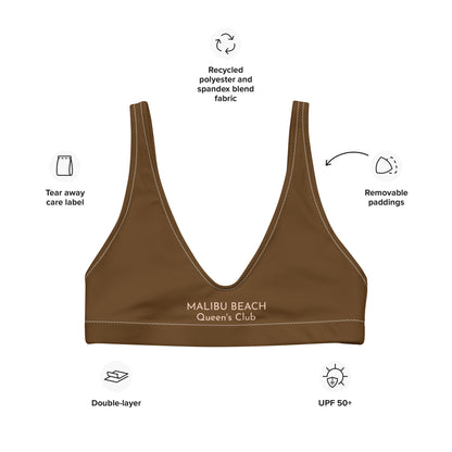 URBAN BRONZE recycled padded bikini top