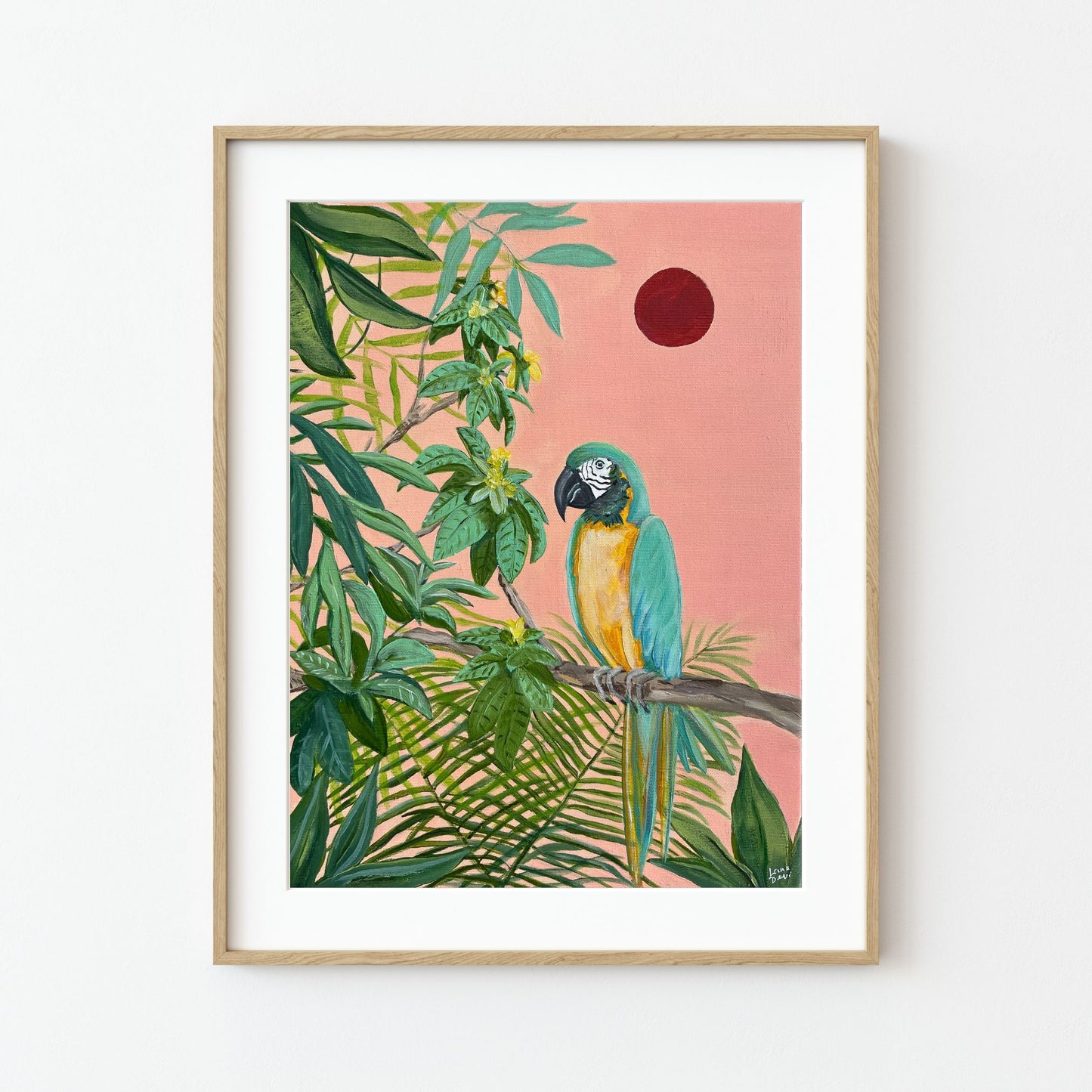 'Sunset Macaw' Fine Art Print