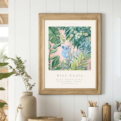 'Blue Koala' Fine Art Print