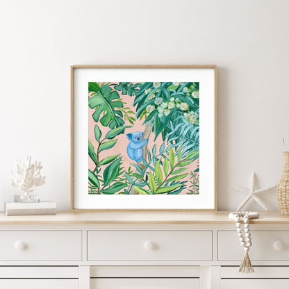 'Blue Koala' Fine Art Print