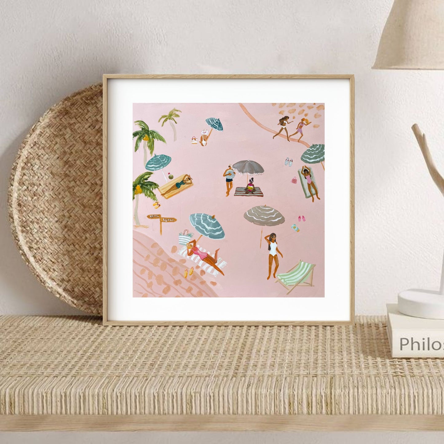 'Pinky Beach' Fine Art Print