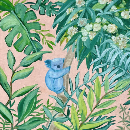 'Blue Koala' Fine Art Print