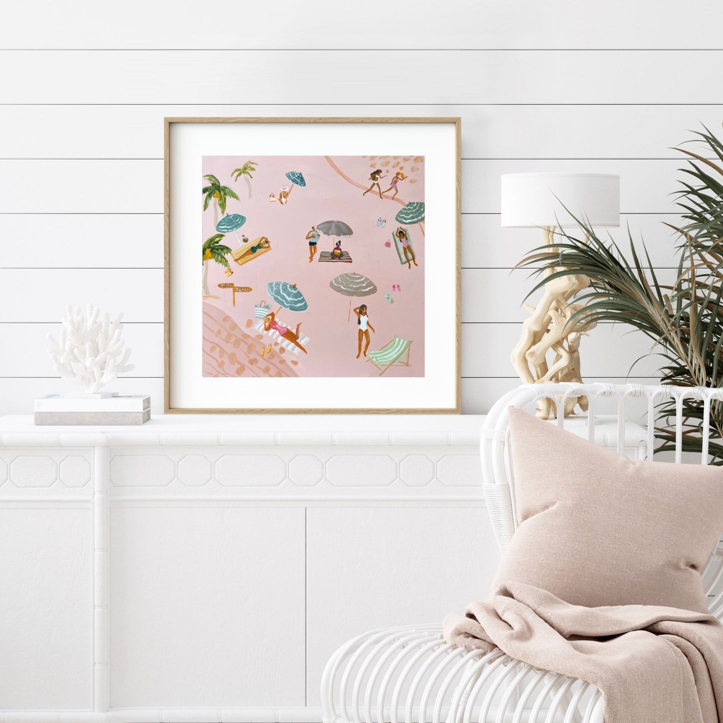 'Pinky Beach' Fine Art Print