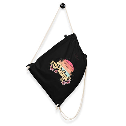 UNDER THE PALMS Organic cotton drawstring bag