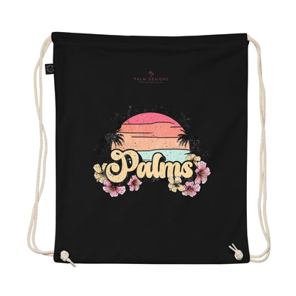 UNDER THE PALMS Organic cotton drawstring bag