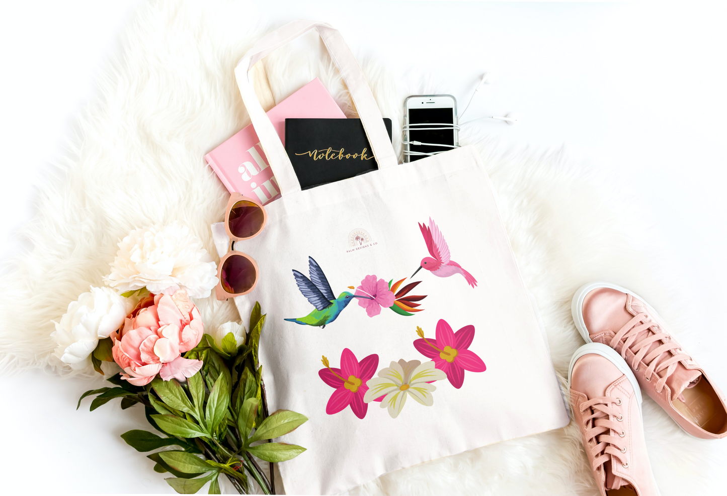 COLIBRI organic fashion tote bag