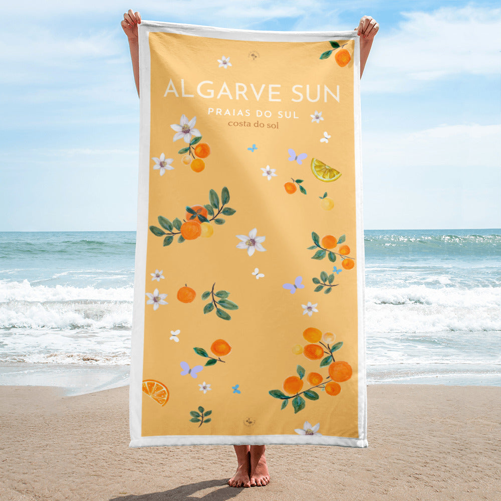 ALGARVE SUN ORANGE beach towel